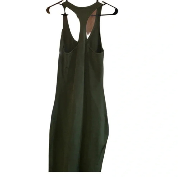 Brandon Maxwell Racerback Bodycon Midi Dress Green Size Small - Picture 8 of 10